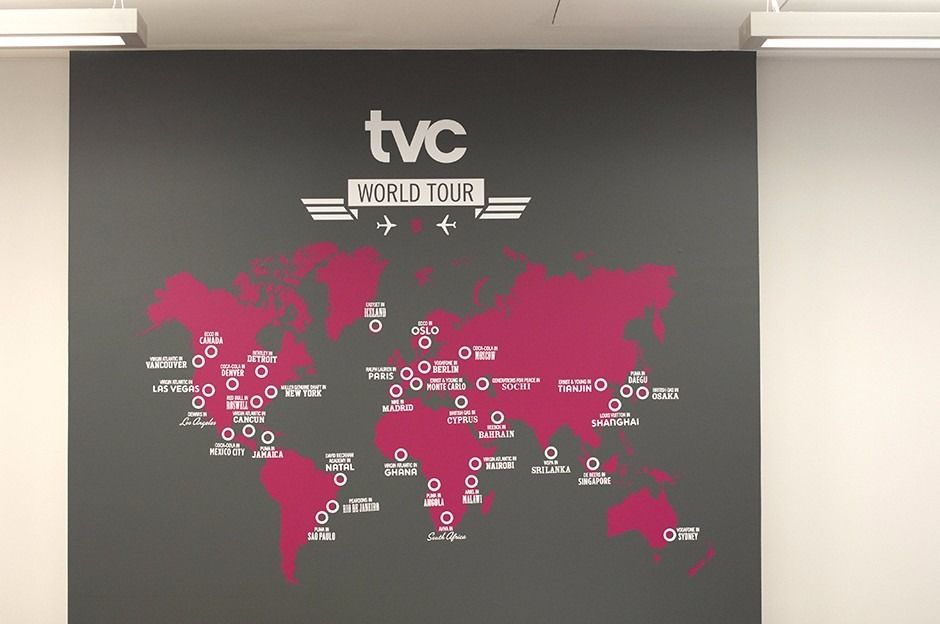 英国 TVC 公司办公室个性墙面设计