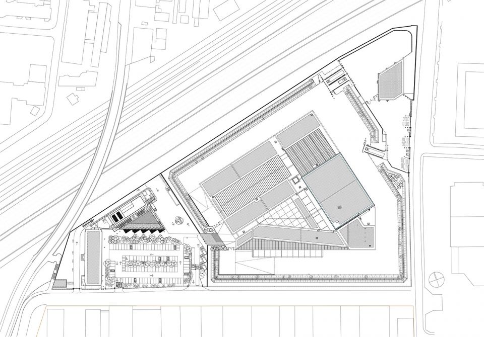法国中央银行 La Courneuve 中心，现代室内设计融合历史遗迹