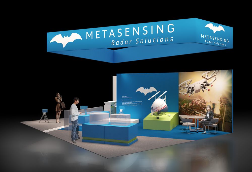 "Metasensing"雷达解决方案展台设计 | 简约实用，捕捉视线