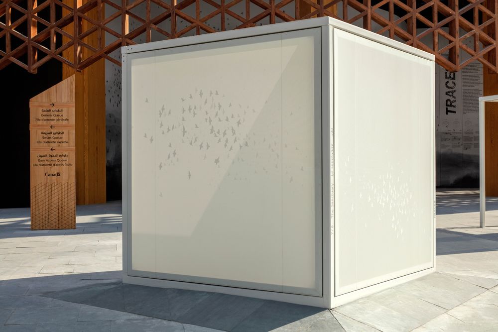 TRACES——KANVA 设计的多感官展览装置于世博会加拿大馆