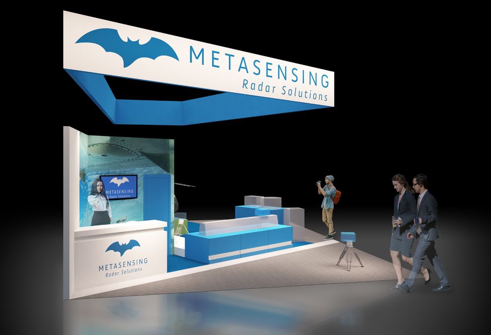 "Metasensing"雷达解决方案展台设计 | 简约实用，捕捉视线