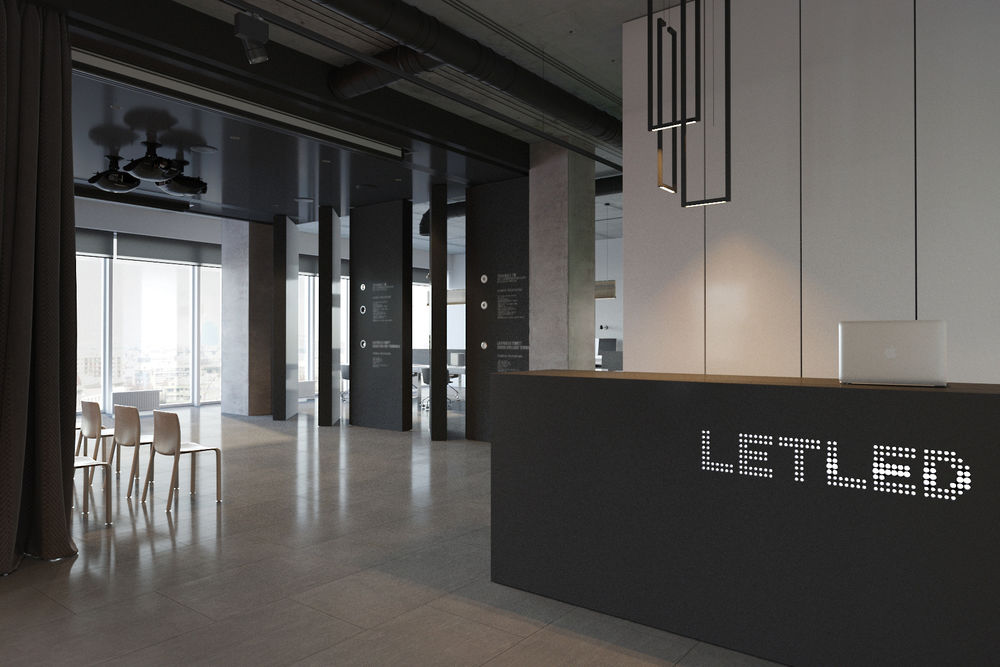 LETLED 公司办公室设计 | 色彩分区呈现品牌理念