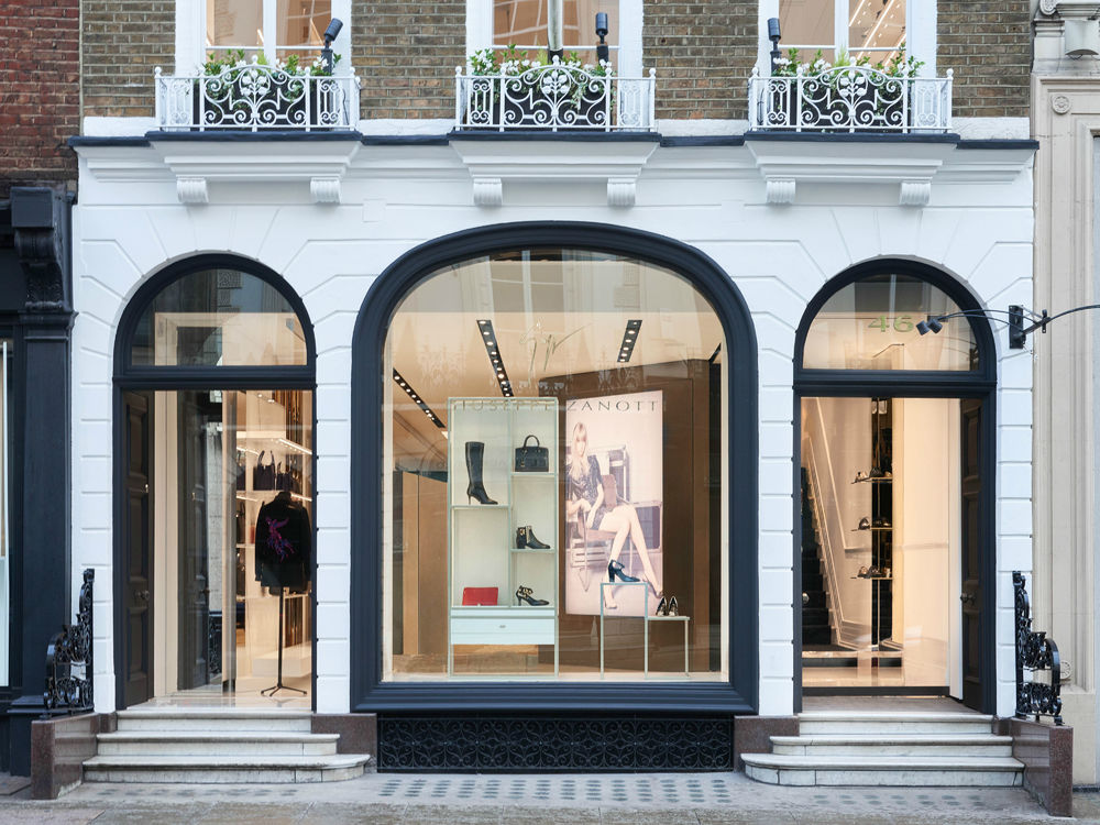 伦敦顶级地段，Giuseppe Zanotti 旗舰店打造奢华室内空间