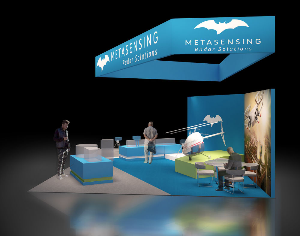 "Metasensing"雷达解决方案展台设计 | 简约实用，捕捉视线