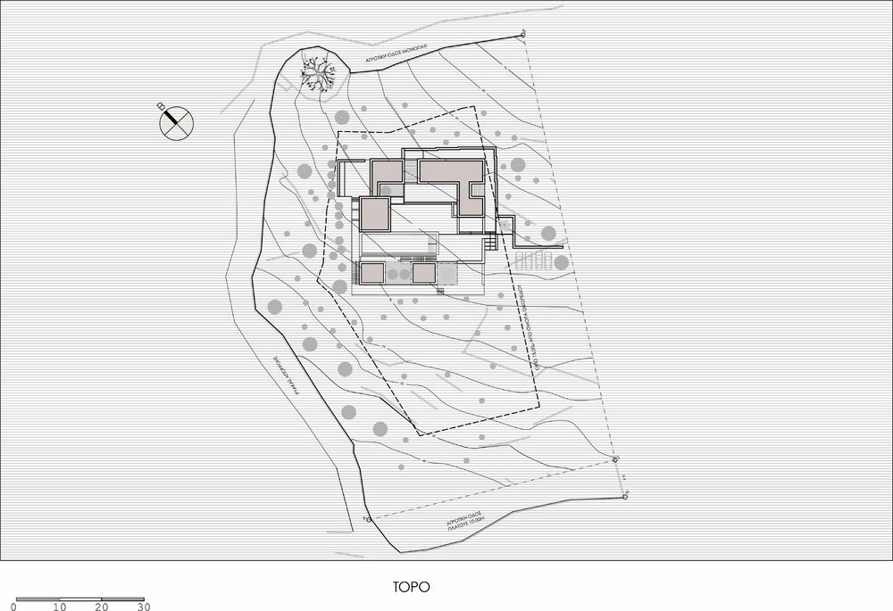 希腊 Paros 岛别墅建筑，融于景观的简约设计