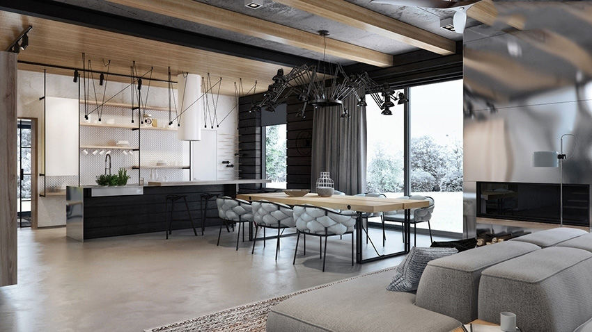 酷炫LOFT工业风别墅 | Azovskiy & Pahomova