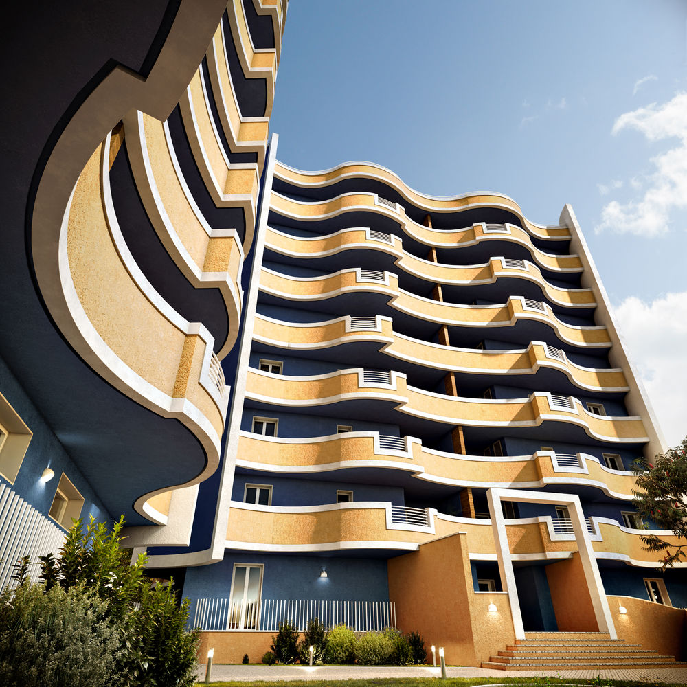 绿色环保的意大利公寓建筑——Paolo Portoghesi 的 Belvedere Le Dalie