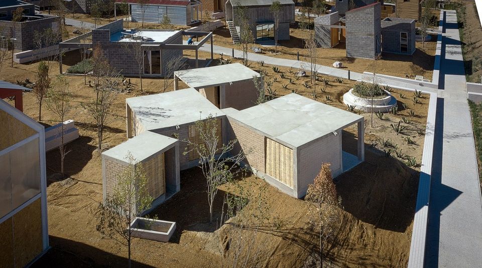 墨西哥竹制网格住宅 | 绿色环保，调节私密性