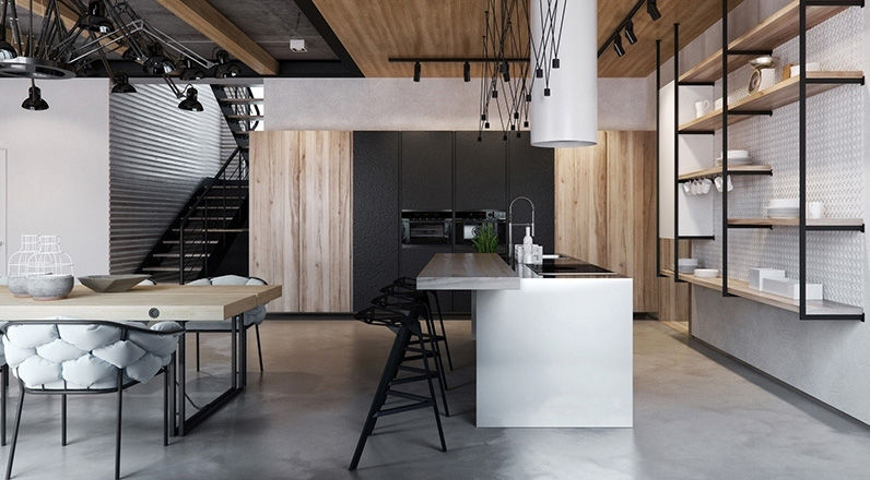 酷炫LOFT工业风别墅 | Azovskiy & Pahomova