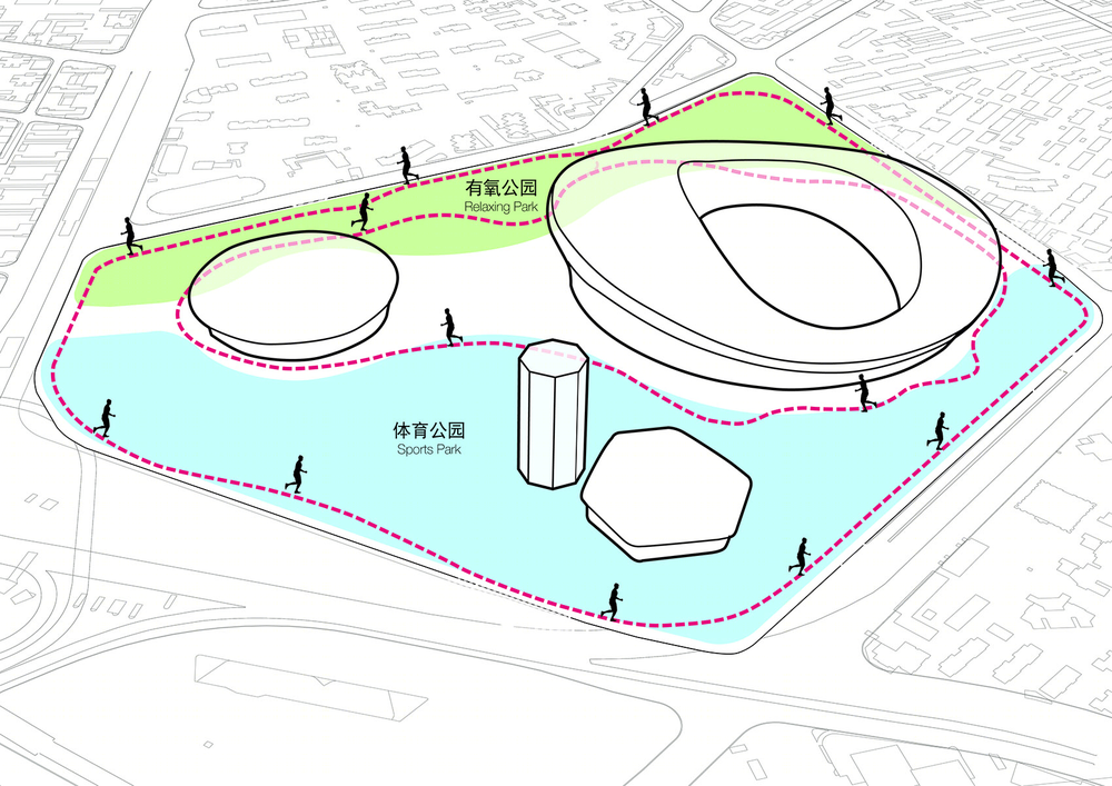 上海徐家汇体育公园规划方案 | 城市绿地的运动新生