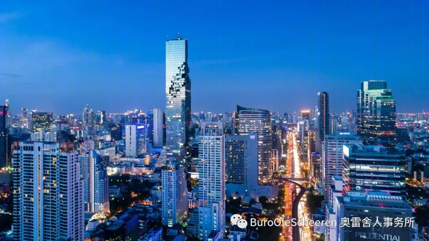 泰国曼谷 MahaNakhon 大厦 | 立体城市生活的雕塑建筑