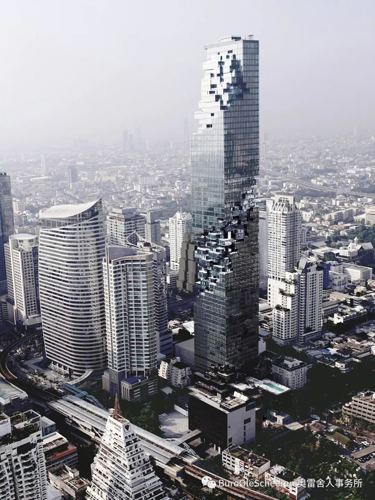泰国曼谷 MahaNakhon 大厦 | 立体城市生活的雕塑建筑