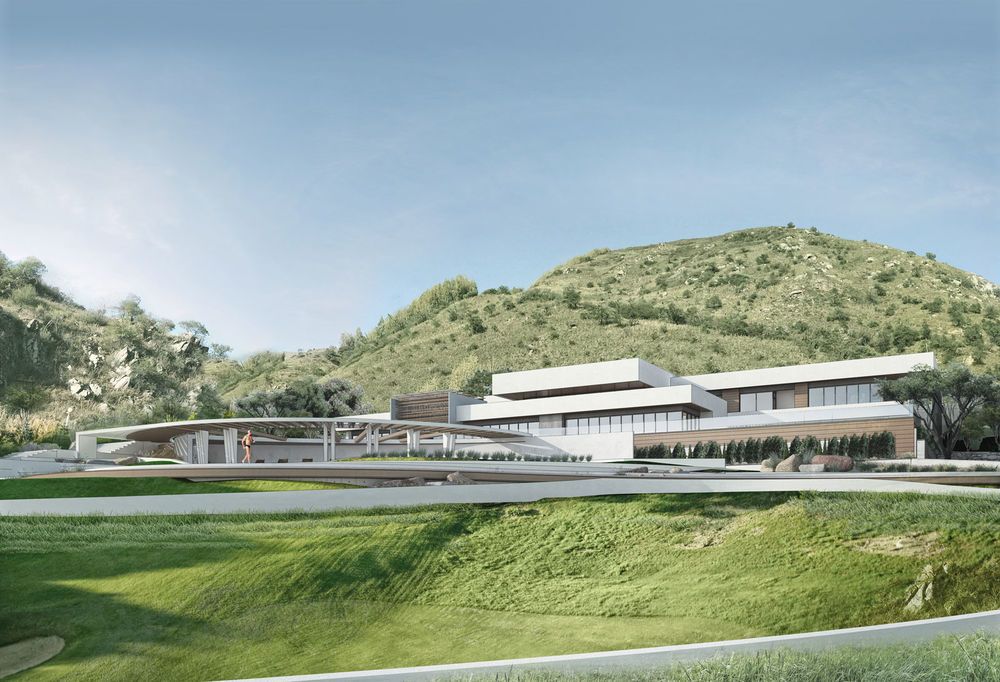 高山之上的现代豪华住宅
