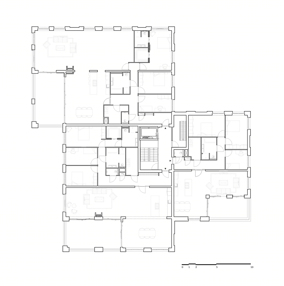 VanOmmeren-architecten 打造荷兰 Bloemendaal 绿色别墅式公寓