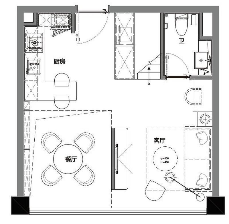 LOFT长租公寓 | 4.5米层高打造舒适两室两厅