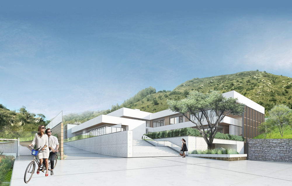 高山之上的现代豪华住宅
