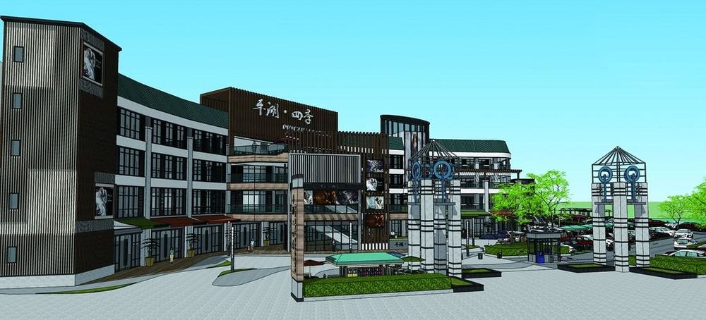平湖四季商业文化广场设计