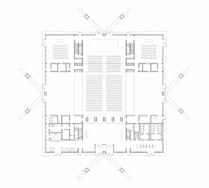 马格德堡马鞍形屋顶大厅修复，无柱空间再现金字招牌