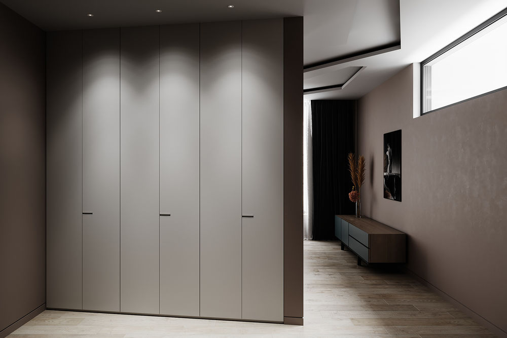 minimalist bedroom Vladyslava Torhonska