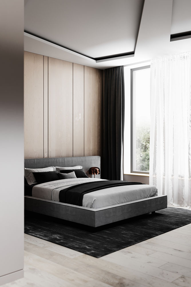 minimalist bedroom Vladyslava Torhonska