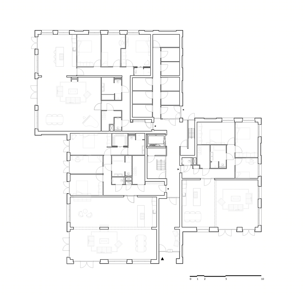 VanOmmeren-architecten 打造荷兰 Bloemendaal 绿色别墅式公寓