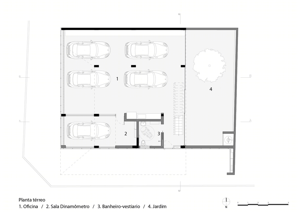 巴西圣保罗 Workshop House 三维空间利用