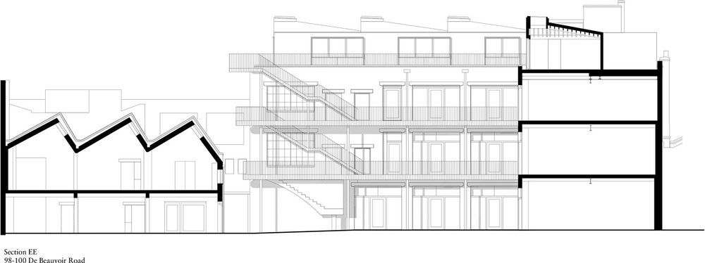 De Beauvoir路98-100号建筑改造，伦敦 / Henley Halebrown