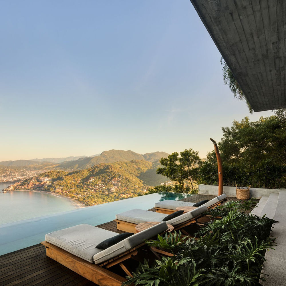 墨西哥风情 minimalist house 融入自然