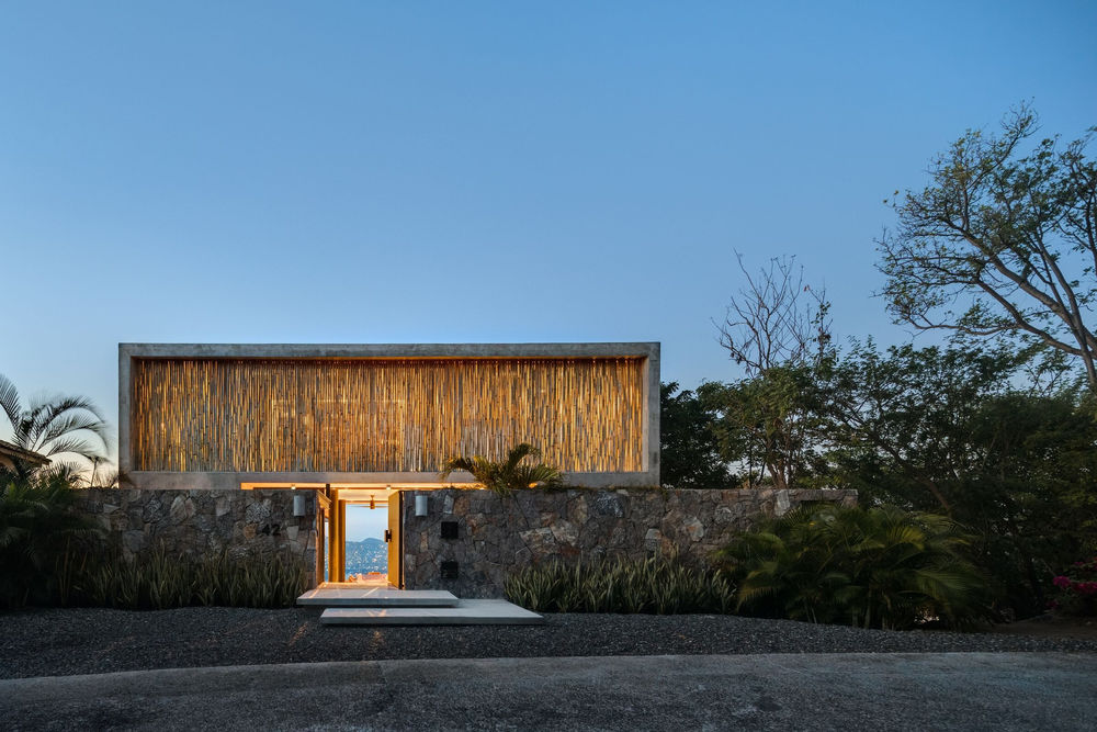 墨西哥风情 minimalist house 融入自然