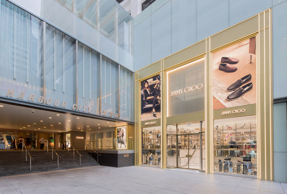 香港海港城 Jimmy Choo 旗舰店——双层双性别现代时尚空间