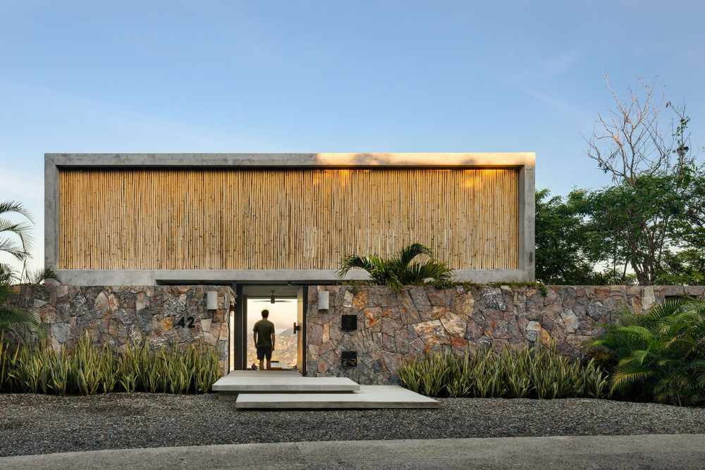 墨西哥风情 minimalist house 融入自然