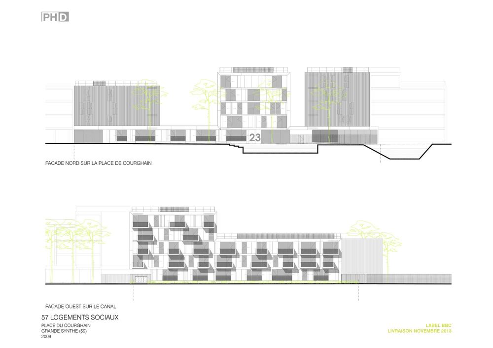 水畔都市趣居 | Philippe Dubus 的 Grand Synthe – Place Du Courghain 住宅设计