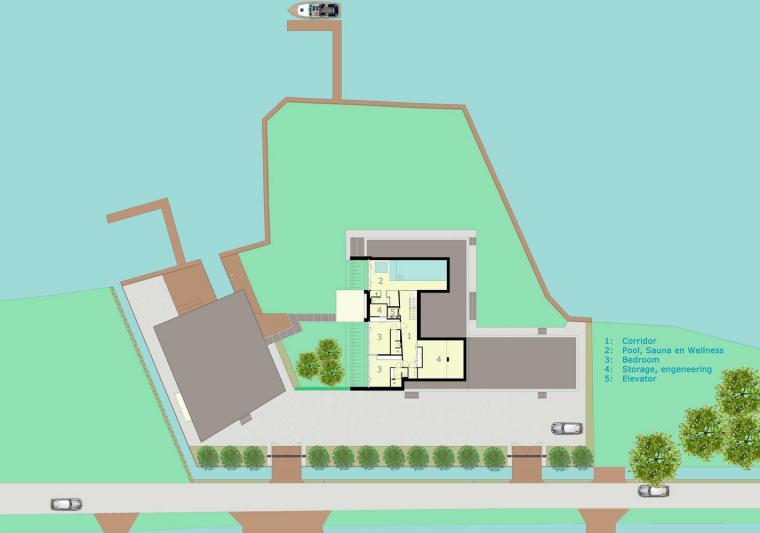 荷兰 G 住宅——极简抽象水景别墅