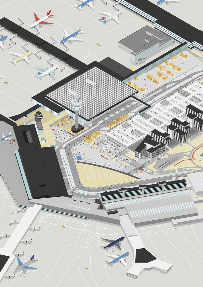 阿姆斯特丹史基浦机场新航站楼——现代实用与舒适空间的融合