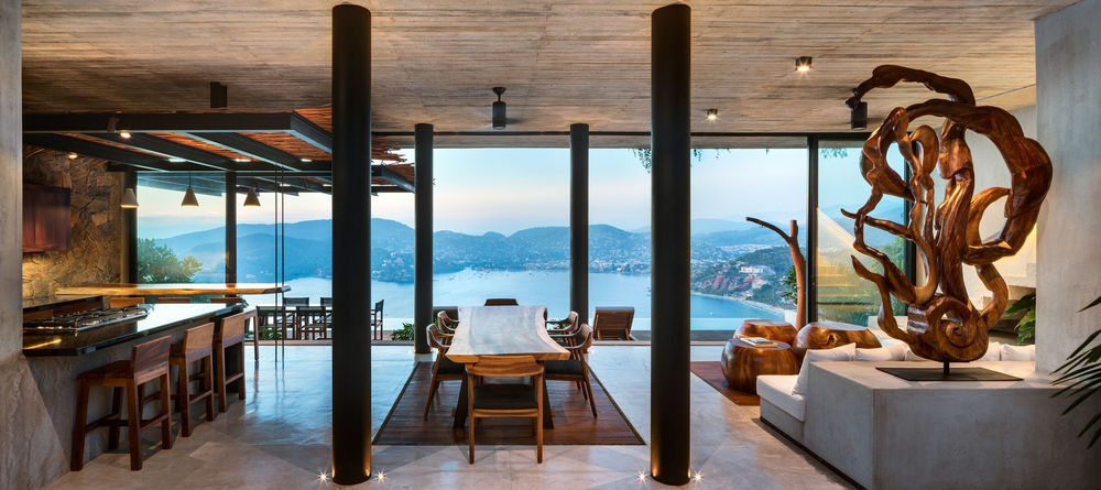 墨西哥风情 minimalist house 融入自然