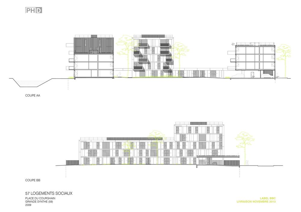 水畔都市趣居 | Philippe Dubus 的 Grand Synthe – Place Du Courghain 住宅设计