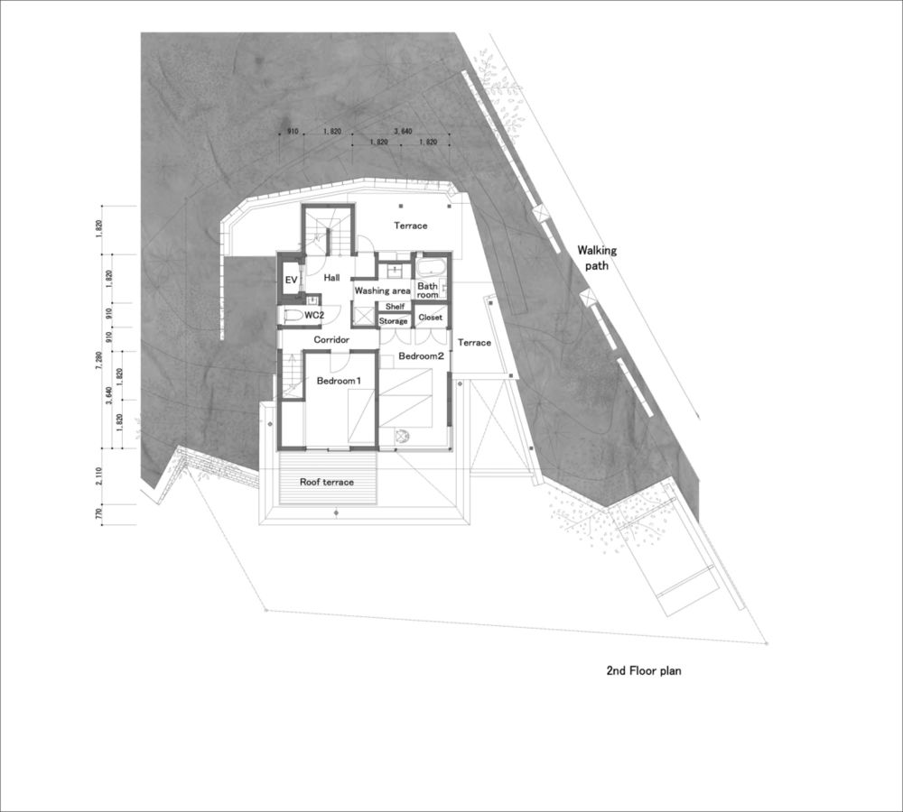 东京山景悬崖住宅与甜品店