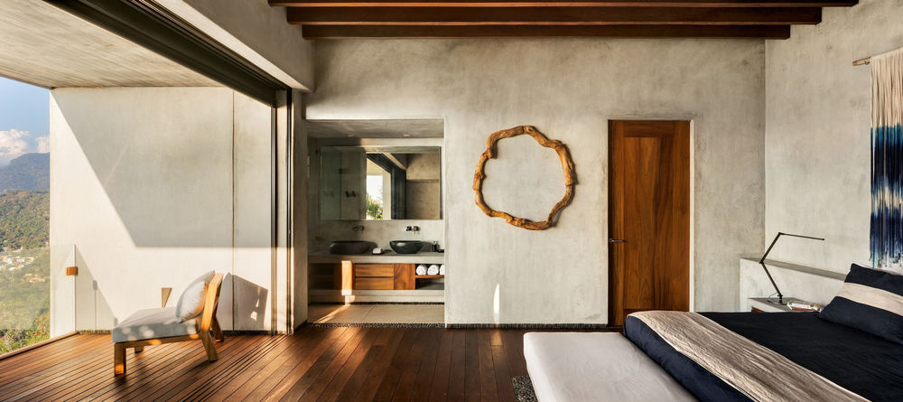 墨西哥风情 minimalist house 融入自然