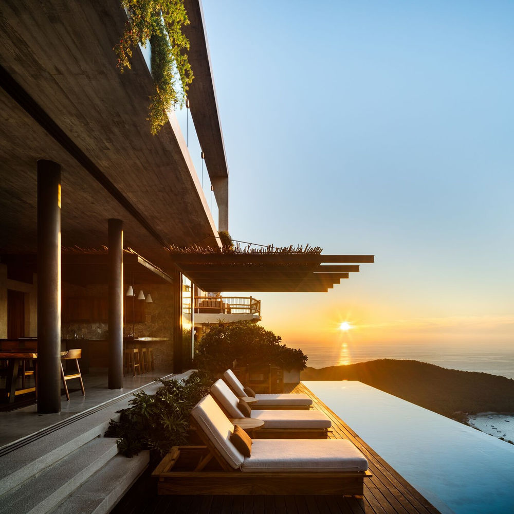 墨西哥风情 minimalist house 融入自然