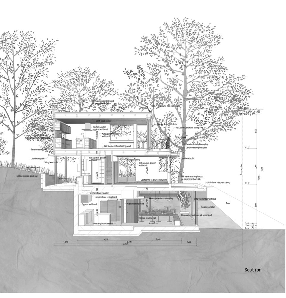东京山景悬崖住宅与甜品店