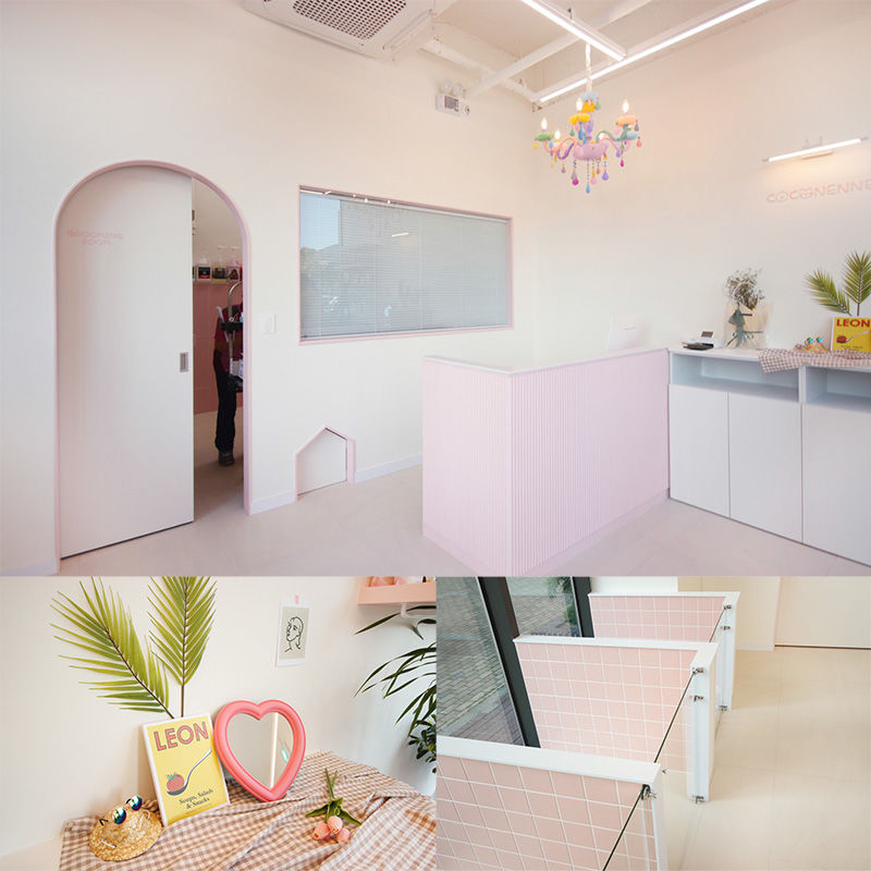 韩国 Coccone 美容沙龙，极简白色调的优雅空间