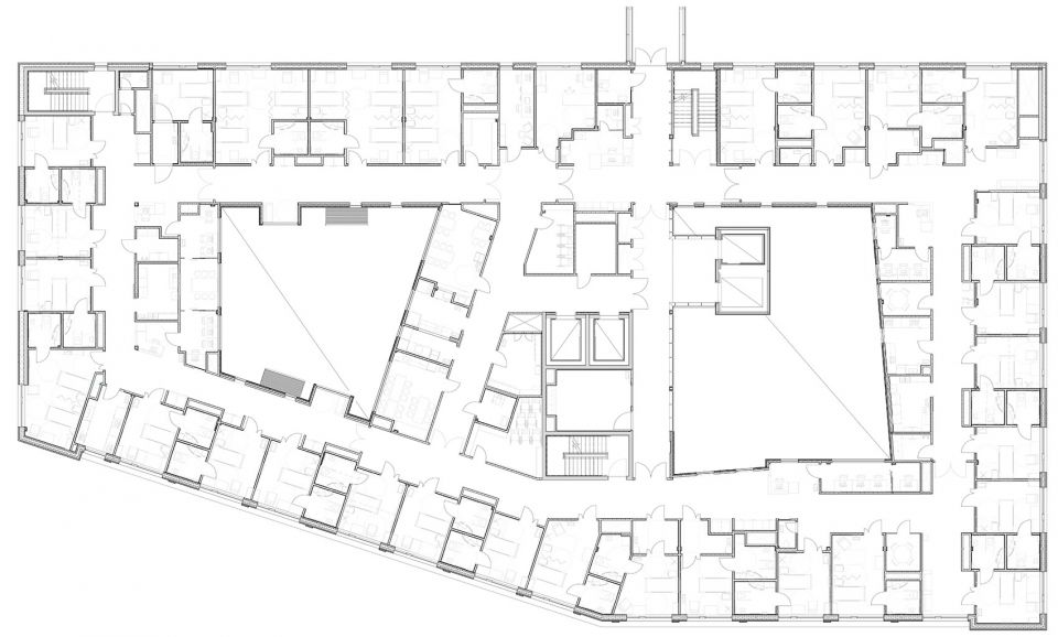挪威 Haraldplass 医院扩建项目，室内设计打造舒适疗愈空间