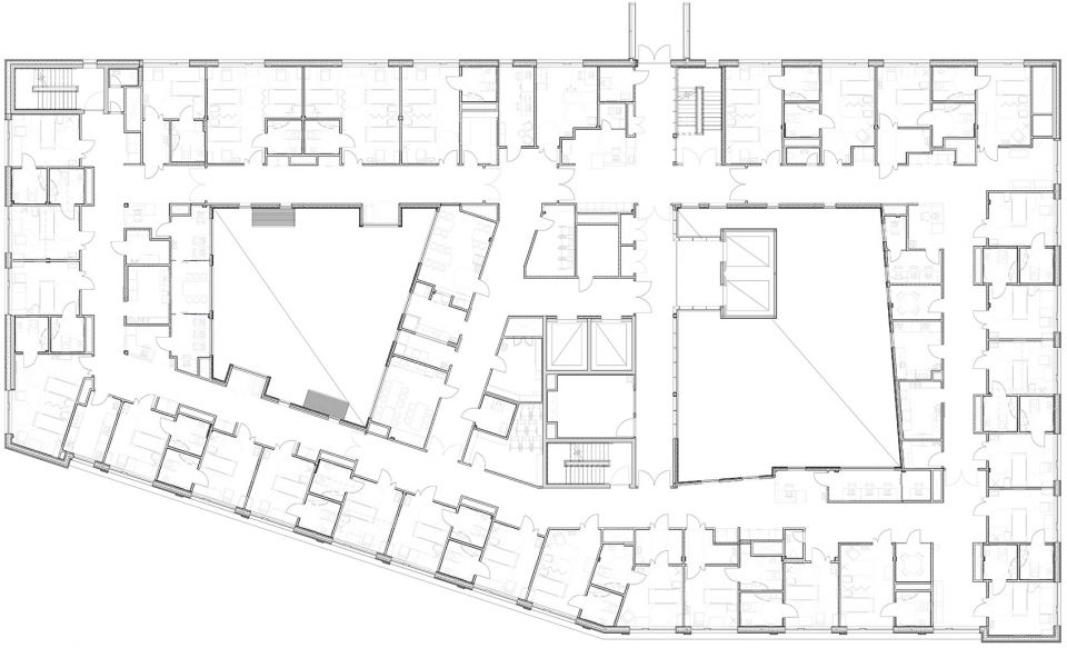 挪威 Haraldplass 医院扩建项目，室内设计打造舒适疗愈空间