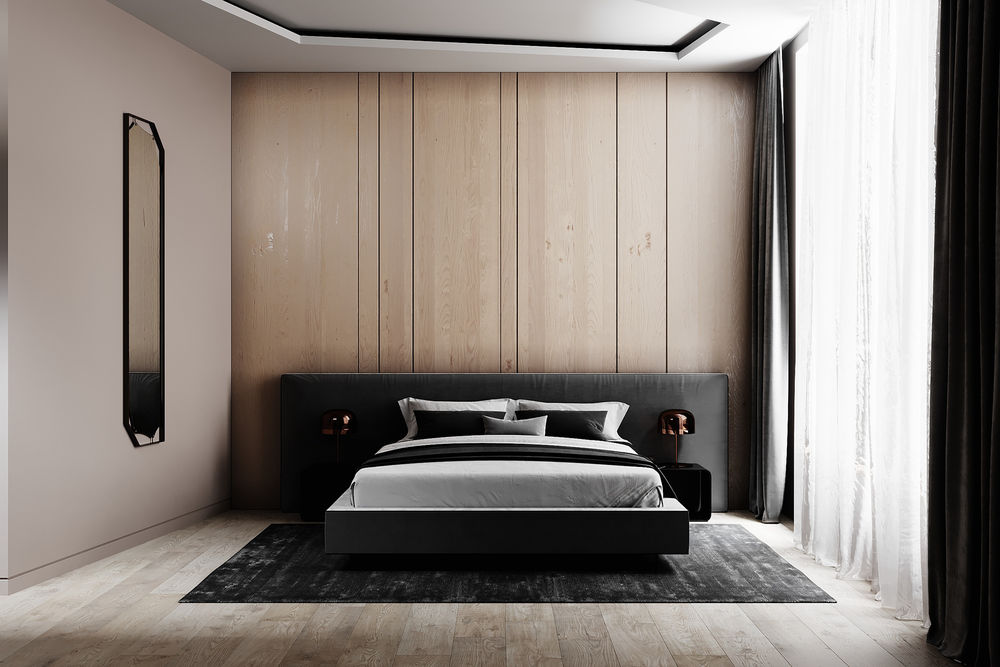 minimalist bedroom Vladyslava Torhonska