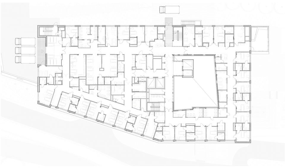 挪威 Haraldplass 医院扩建项目，室内设计打造舒适疗愈空间