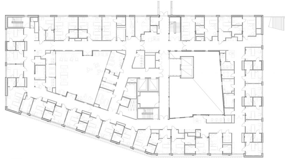 挪威 Haraldplass 医院扩建项目，室内设计打造舒适疗愈空间