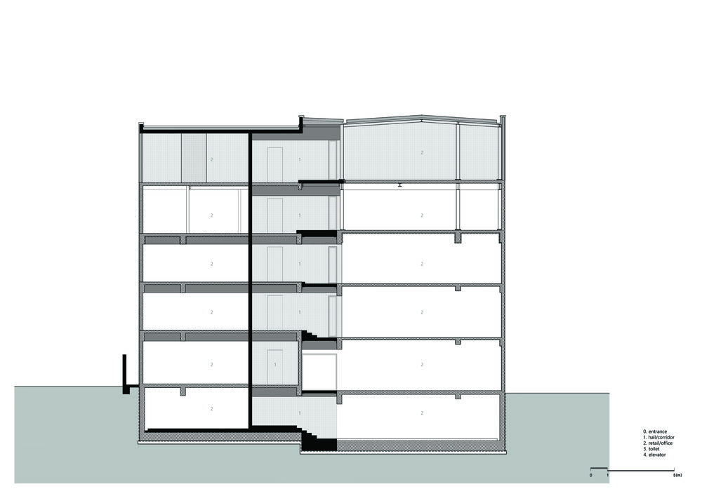 重塑商业街区 | 红色混凝土核心赋予建筑新生命