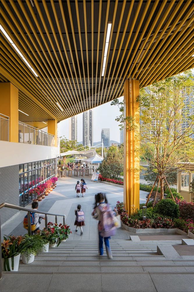 深圳修远小学 | 紧凑用地下的立体生态校园