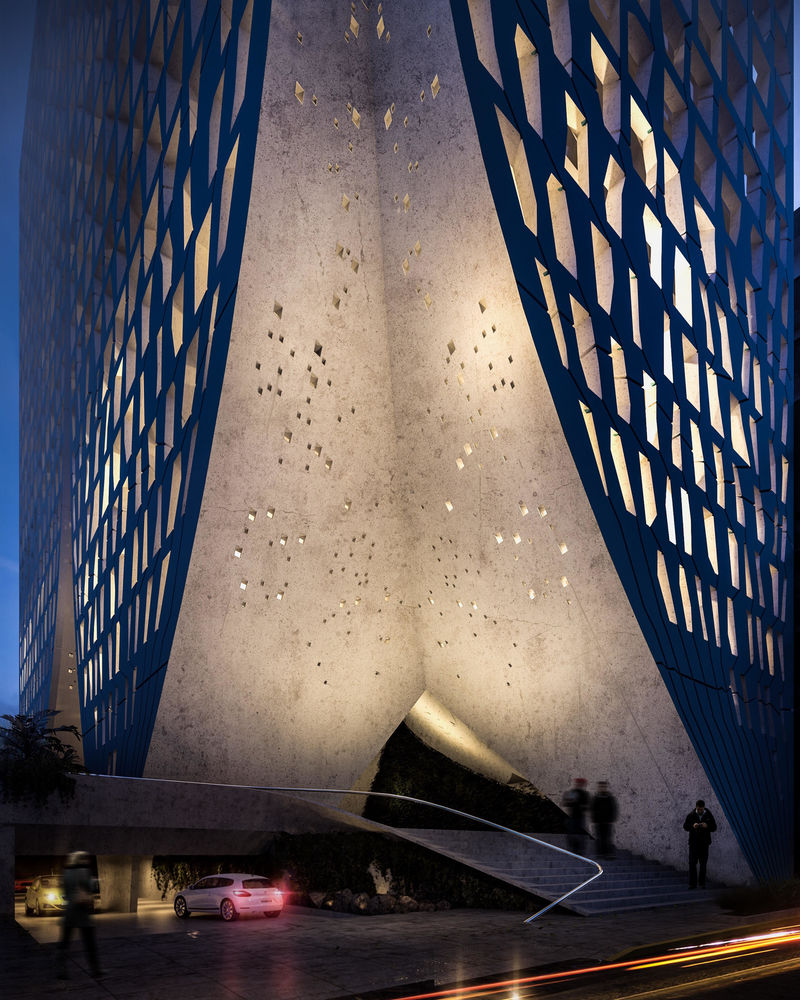 墨西哥城 Chapultepec 500 办公大楼——颠覆传统的建筑设计