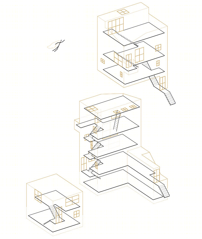 蒙特利尔三合一住宅综合体，趣味空间探索